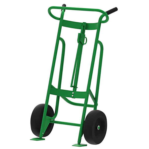 Valley Craft EZY-Rol 1,000 lb. 2-Wheel Steel Drum Truck with Pneumatic Wheels F81600A9