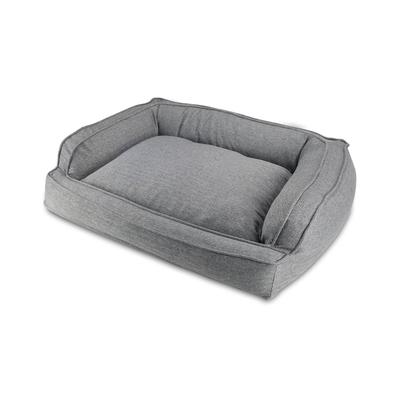 Canine Creations Drizzle Gray Sofa Dog Bed, 41" L X 33" W X 9" H, Large
