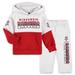 Toddler Heather Gray/Red Wisconsin Badgers Playmaker Pullover Hoodie & Pants Set