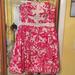 Lilly Pulitzer Dresses | Lilly Pulitzer Lobster Print Jubilee Size 10 Strapless Dress Bubble Hem | Color: Pink/White | Size: 10