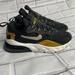 Nike Shoes | Air Max 270 React Gs 'Metallic Gold' | Color: Black/Gold | Size: 12g