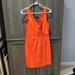 J. Crew Dresses | Jcrew Orange V Neck Dress, 6p | Color: Orange | Size: 6p