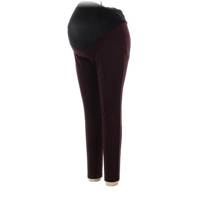 a:glow Casual Pants: Burgundy Bottoms - Women's Size 1 Maternity