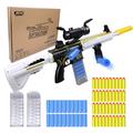 AGM MASTECH AR 416 SHELL-THROWING Blaster shot Gun,40 Official Darts,8-Darts Clip,2 Magazines,4 Assembly Methods,Blaster Toys Playset for Boys, Kids,and Adults(White)