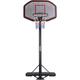 costoffs Portable Basketball Hoop Adjustable Basketball Stand Hoop Net with Impact Backboard Outdoor Mobile Basketball Hoop System with Wheels 218.5cm-306.5cm