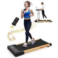 BLBK Flatbed home electric treadmill desktop treadmill portable walking treadmill flat weight loss machine with remote control and LCD screen suitable for home office gym no need to install