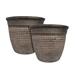 Algreen Acerra Mosaic Composite Hand Painted Pot Planter Composite in Gray | 14.1 H x 16.4 W x 16.4 D in | Wayfair 45642