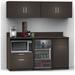 Breaktime Buffet Sideboard Kitchen Break Room Lunch Coffee Kitchenette Cabinets 4 Pc Espresso – Factory Assembled (Furniture Items Purchase | Wayfair