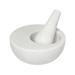 BIDKhome Marble Mortar & Pestle Set Marble in White | 2.5 H x 6 W x 6 D in | Wayfair 792912