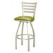 Regal Swivel Bar & Counter Stool Plastic/Acrylic/Metal in Yellow/Black | 43.5 H x 17 W x 17 D in | Wayfair 3516-26-Black-T27