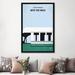 East Urban Home 'Into the Wild Minimal Movie Poster' Vintage Advertisement on Wrapped Canvas in Black/Blue/Green | 60" H x 40" W x 1.5" D | Wayfair