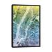 East Urban Home Color Gradient Urban Street Map Series: New York City, New York, USA II Graphic Art on Wrapped Canvas Metal in Blue/Green | Wayfair