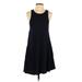 H&M Casual Dress - A-Line: Black Solid Dresses - Women's Size X-Small