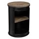 Atmosphera - Couchtisch Diego - schwarz - Metall & Holz D33-5 cm - Schwarz