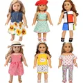 Vêtements pour poupées 43-45cm poupée américaine jouets nouveau-né poupée accessoires mode nœud