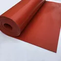 Feuille de caoutchouc de silicone 500x500mm épaisseur 1 1.5 2 3 4mm panneau mince couleur rouge