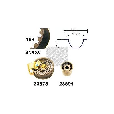 MAPCO Zahnriemensatz für VAG 058198119 23828