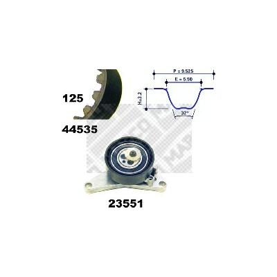 MAPCO Zahnriemensatz für DAEWOO 73535