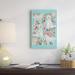 East Urban Home Golden Doodle Floral Collage Graphic Art on Wrapped Canvas Metal in Blue/Green | 48 H x 32 W in | Wayfair