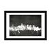 East Urban Home Blackboard Skyline Series: Boston, Massachusetts, USA Painting Print on Wrapped Canvas Metal in Black/Gray/White | Wayfair