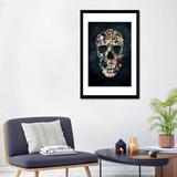 Wrought Studio™ Vintage Skull by Ali Gulec Graphic Art on Wrapped Canvas, Cotton in Black/Brown/Green | 24" H x 16" W x 1" D | Wayfair