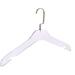 Home Cube USA HomeCube USA Elegant Clear Hangers w/ Gold Wide Hook, 17" Adult Heavy Duty Coat Hanger in Yellow | 9 H x 17 W in | Wayfair ACR-COT/10