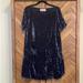 Anthropologie Dresses | Anthropologie Blue Velvet Shirt Dress | Color: Blue | Size: S