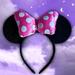 Disney Accessories | Cute Minnie Mouse Disney Ears | Color: Black/Pink | Size: Os