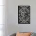 Wrought Studio™ Lace Skull by Ali Gulec Graphic Art on Wrapped Canvas in Black/Gray/Green | 26 H x 18 W in | Wayfair VKGL2160 26685877