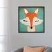 Redwood Rover 'Fox' by Ryan Fowler - Wrapped Canvas Print, Cotton in Green/Orange | 26 H x 26 W x 1.5 D in | Wayfair