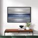 Beachcrest Home™ 'Silver Seascape II' by Michelle Matthews - Graphic Art on Canvas Metal in Blue/Gray | 32 H x 48 W in | Wayfair