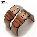 Bracelet en cuir véritable pour montre Diesel DZ4irt 22mm 24mm 26mm marron rétro