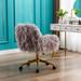 Modern Faux fur home office chair