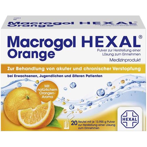 Hexal MACROGOL Orange Plv.z.Her.e.Lsg.z.Einn.Btl. Abführmittel
