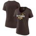 Women's Fanatics Branded Brown San Diego Padres 2022 Postseason Plus Size V-Neck T-Shirt