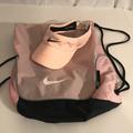 Nike Bags | Nike Peach Coloring Visor & Pinkish Drawstring Light Weight Backpack | Color: Orange/Pink | Size: Os