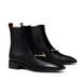 Tory Burch Shoes | Authentic Tory Burch Women's Black Equestrian Link Chelsea Boot Size 6 | Color: Black/Gold | Size: 6