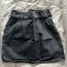 Zara Skirts | Black Denim Mini Skirt From Zara Worn Once | Color: Black | Size: M