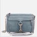 Rebecca Minkoff Bags | Major Discount! Rebecca Minkoff Mini Mac Grey Blue Suede Crossbody | Color: Blue/Gray | Size: 9"W X 6"H X 1.75"D