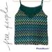 Free People Tops | Free People Green Blue Colorful Knit Tank | Color: Blue/Green/Tan | Size: M