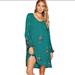 Free People Dresses | Green Floral Embroidered Dress By Free People | Color: Green | Size: M