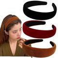 Lvyeer Velvet Wide Headbands for Women Soft Head Bands Diademas Para Mujer De Moda Hairbands for Women Girls Fashion No Slip Headband for Women Hairbands Hair Accessories