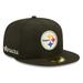 Men's New Era x Alpha Industries Black Pittsburgh Steelers 59FIFTY Fitted Hat