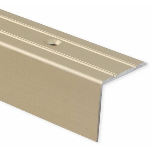 Winkelprofil Treppenkantenprofil Aluminium Vorgebohrt Sahara 24,5 x 20 mm – Beige