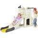 Costway - 6 in 1 Kinderrutsche mit Leiter, Kinder Spielplatz, mit Basketballkorb, Ringen, Teleskop