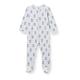 Petit Bateau Unisex Baby Pyjama zum Schlafen gut, Grau Poussiere / Blau Rover, 6 Monate