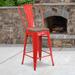 All-Weather Commercial Counter Stool with Removable Back & Poly Resin Seat