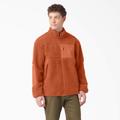 Dickies Men's Red Chute Fleece Jacket - Gingerbread Brown Size S (TJE06)
