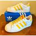 Adidas Shoes | Adidas Women’s Superstar Shoes | Color: White/Yellow | Size: Various