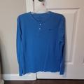 American Eagle Outfitters Shirts | American Eagle Men's Long Sleeve Shirt. Size Small. 2 Buttons At Neckline | Color: Blue | Size: S